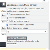 3.3 Configuração de mesa