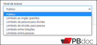 4.14 Nível de acesso