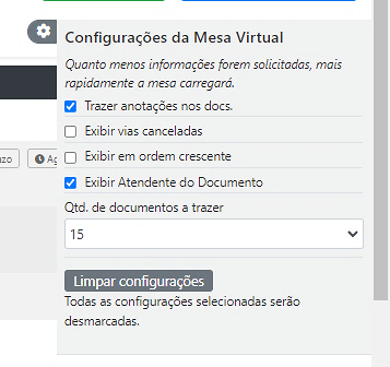 2 Congiguração mesa virtual