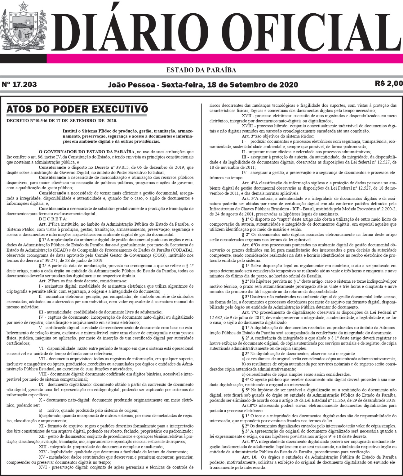 Decreto 40.546 Decreto 40.546