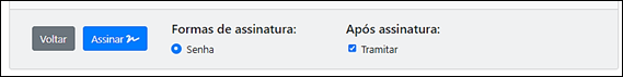 3.4 Formas de assinatura tramitar 3.4 Formas de assinatura tramitar