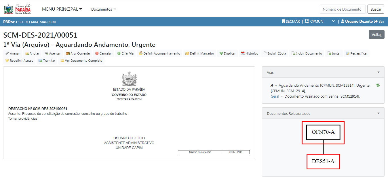 4.1 Retprno para documento principal